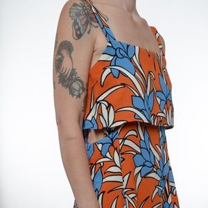 Tropical Floral Topshop Dress